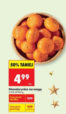 Mandarynka na wagę promocja w Biedronka