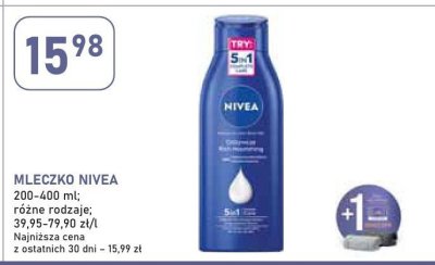 Mleczko Nivea promocja w Stokrotka