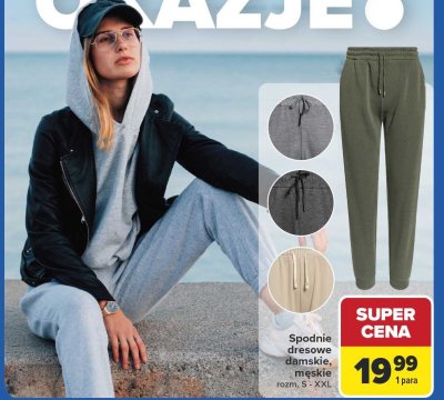 Spodnie dresowe damskie, męskie Carrefour promocja w Carrefour