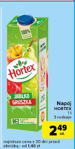 Sok jabłko-gruszka Hortex promocja