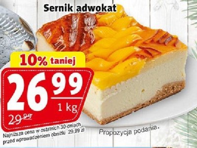 Sernik adwokat promocja w Prim Market