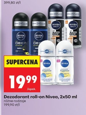 Dezodorant roll-on w kulce, 2x50 ml promocja w Biedronka