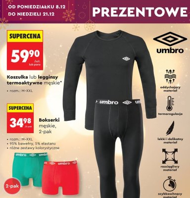 Bokserki męskie Umbro 2-pak promocja w Biedronka