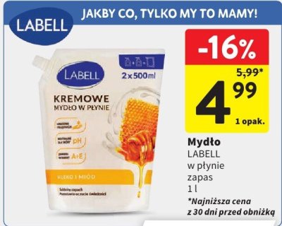 Mydło LABELL w płynie zapas promocja w Intermarche