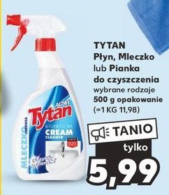 Mleczko do czyszczenia łazienki spray Tytan promocja