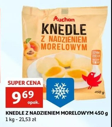 Knedle z nadzieniem morelowym Auchan promocja