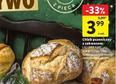 Chleb pszeniczny z zakwasem LA LORRAINE promocja w Intermarche