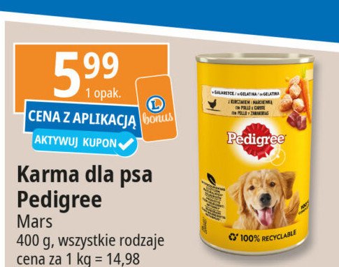 Karma dla psa kurczak - marchewka Pedigree promocja