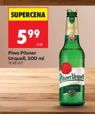 Piwo Pilsner Urquell, 500 ml promocja w Biedronka
