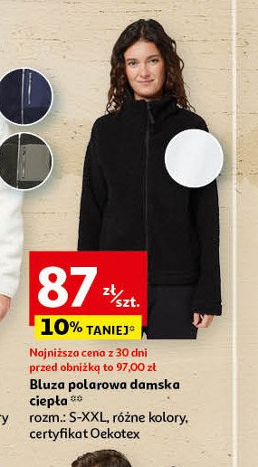 Bluza polarowa damska s-xxl Auchan inextenso promocja