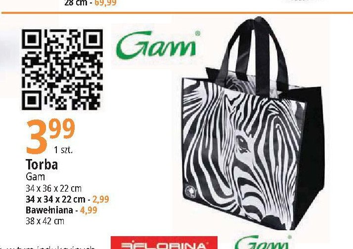 Torba ekologiczna 34 x 36 x 22 cm Gam promocja
