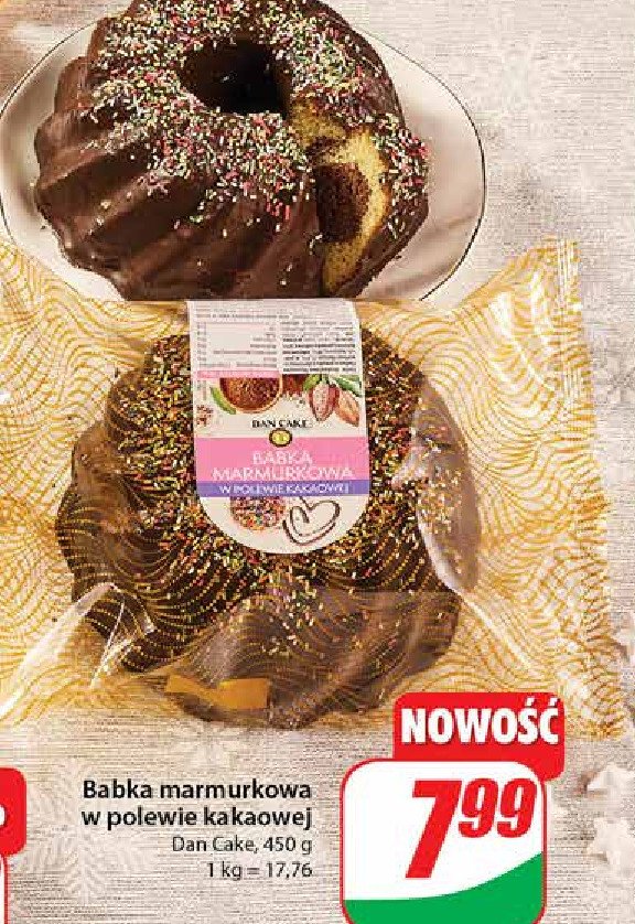 Babka marmurkowa w polewie kakaowej Dan cake promocja