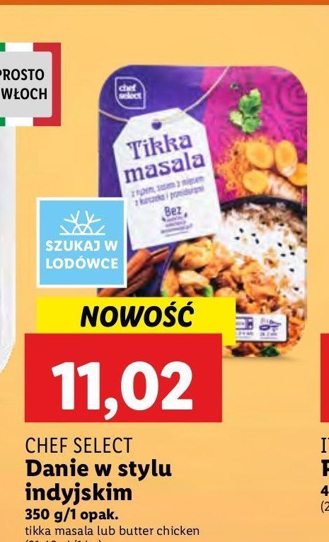 Danie tikka masala Chef select promocja