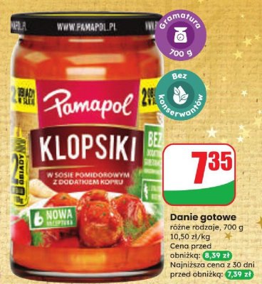 Danie gotowe Klopsiki  promocja w Dino