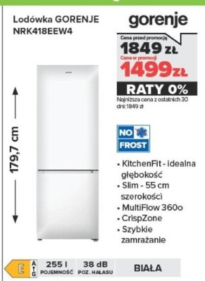 Lodówka NRK418EEW4 promocja w NEONET