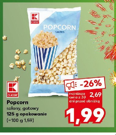 Popcorn solony K-classic promocja