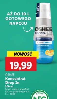 Koncentrat grapefruit Oshee vitamin water promocja