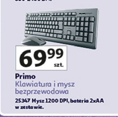 Klawiatura primo Trust promocja w Auchan