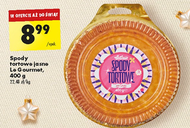 Spody tortowe jasne Le gourmet promocja