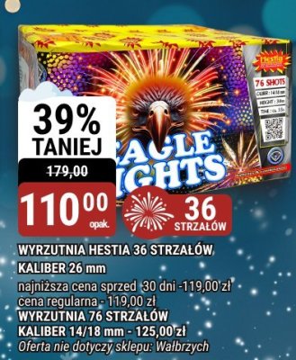 Wyrzutnia Hestia 36 strzałów kaliber 26 mm lub 76 strzałów kaliber 14/18 mm promocja w bi1