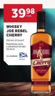 Whisky Joe Rebel Cherry 0,7 l promocja w Stokrotka