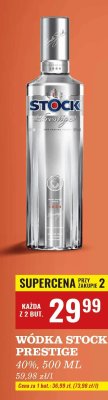 Wódka Stock Prestige 40% 500ml promocja w Biedronka