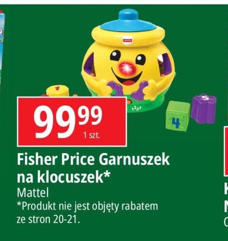 Wesoły garnuszek na klocuszek Mattel promocja w Leclerc