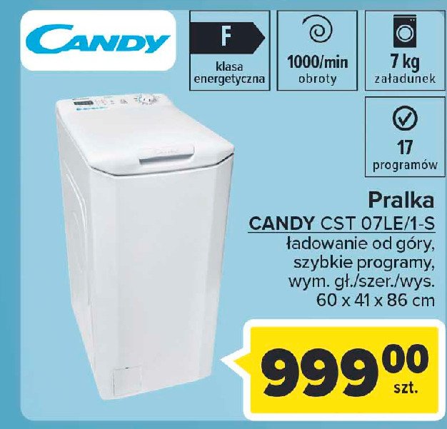 Pralka cst 07le/1-s Candy promocja
