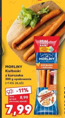 Kiełbaski z kurczaka Morliny promocja