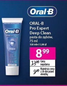 Pasta do zębów deep clean Oral-b pro-expert promocja
