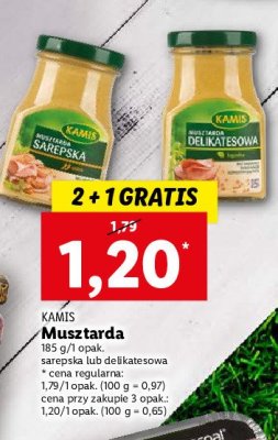 Musztarda delikatesowa Kamis promocja