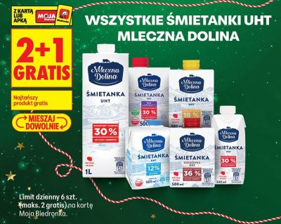 Wszystkie śmietanki UHT  promocja w Biedronka