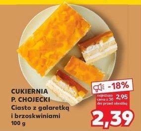 Ciasto z galaretką i brzoskwiniami Chojecki promocja