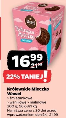Królewskie Mleczko Wawel malinowe promocja w Netto