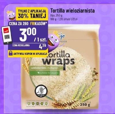 Tortilla wieloziarnista promocja w POLOmarket