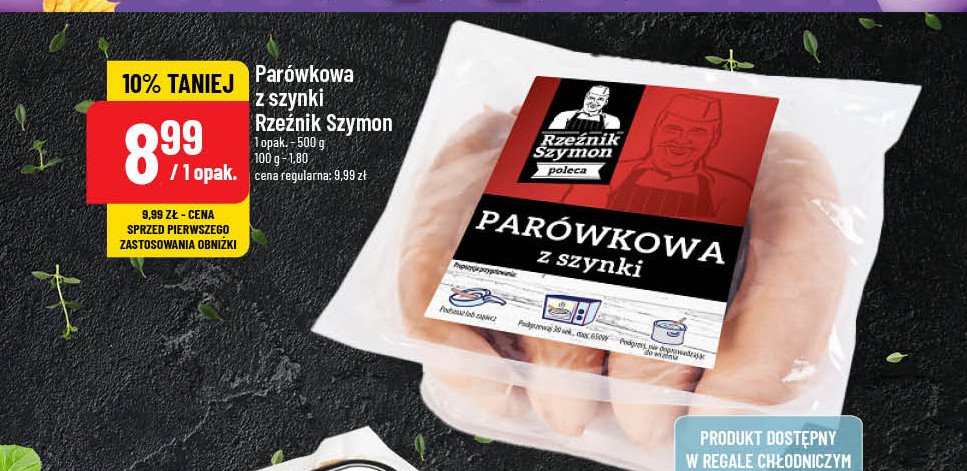 Parówkowa z szynki Rzeźnik szymon poleca promocja