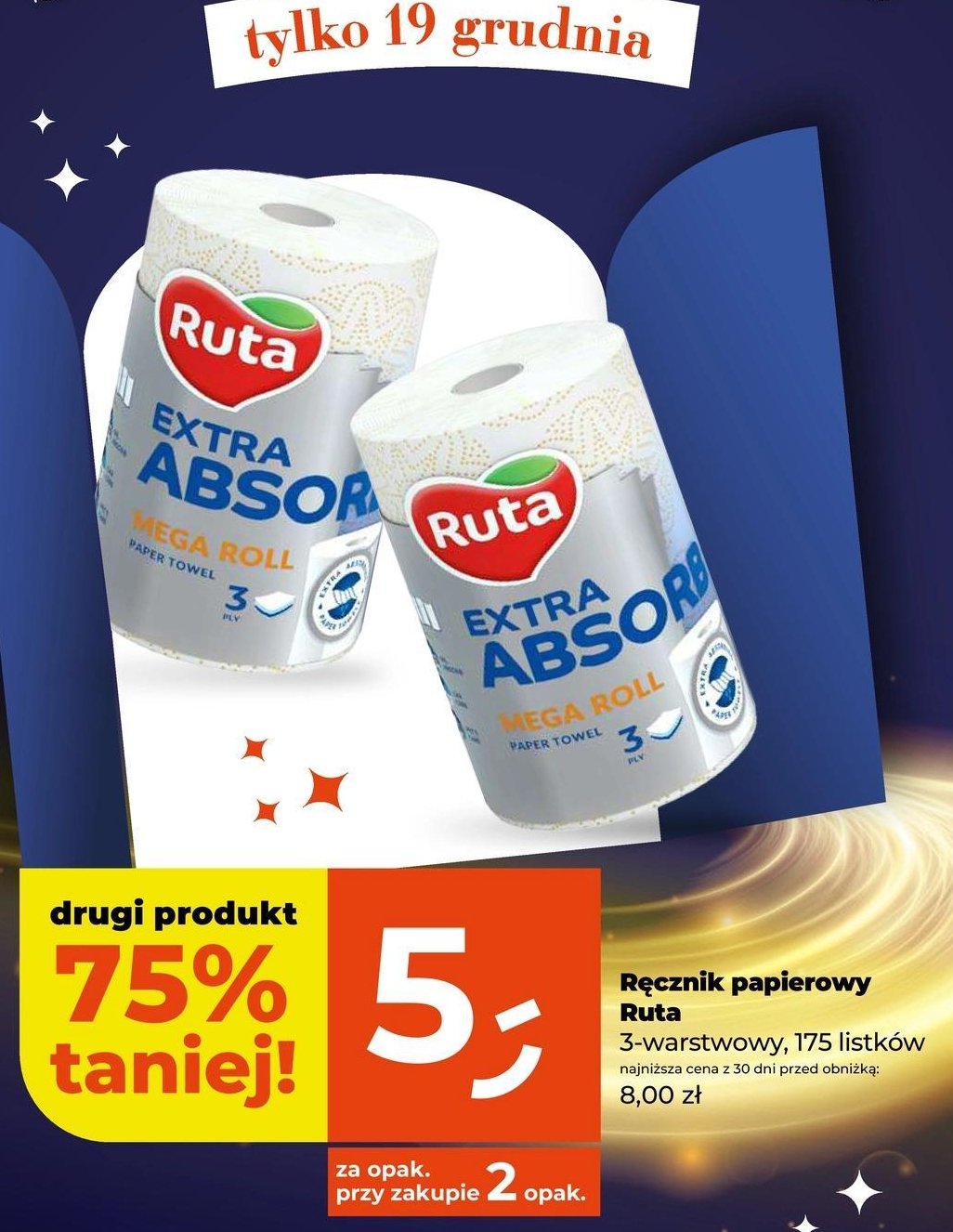 Ręcznik papierowy extra absorb Ruta promocja