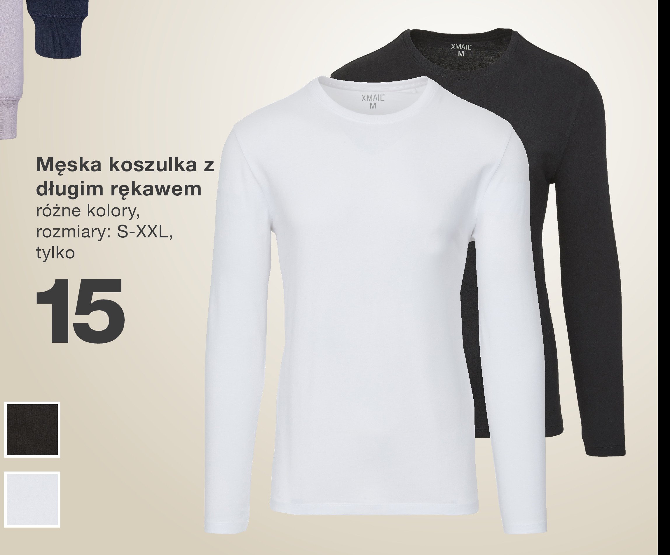 Koszulka męska z długim rękawem s-2xl promocja