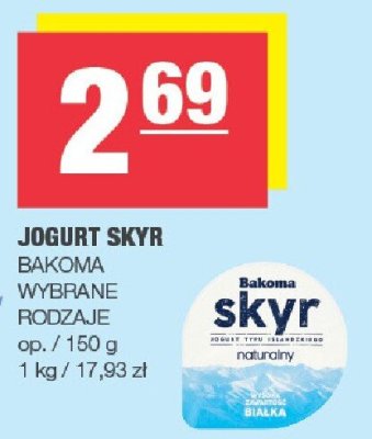 Jogurt skyr truskawka Lindahls protein promocja w SPAR