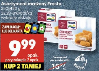 Asortyment mrożony Frosta promocja w Delikatesy Centrum