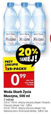 Woda Skarb Życia Mineralna, 500 ml promocja w Twój Market
