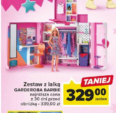 Zestaw garderoba z ubraniami Mattel promocja