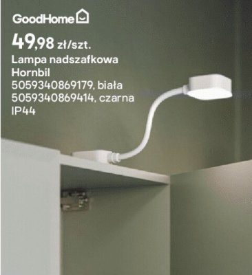 Lampa nadszafkowa Hornbil biała promocja w Castorama