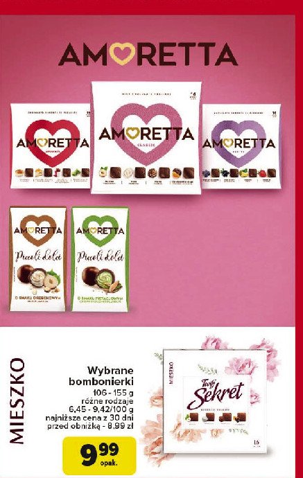 Bombonierka classic Mieszko amoretta promocja w Carrefour