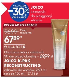 Kosmetyk do pielęgnacji włosów Joico K-PAK Reconstructing promocja w Super-Pharm