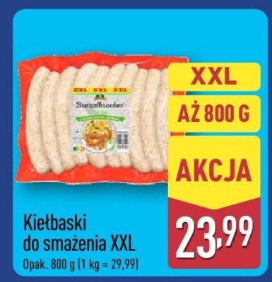 Kiełbaski do smażenia XXL promocja w Aldi