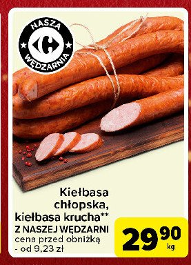 Kiełbasa chłopska Nasza wędzarnia carrefour promocja