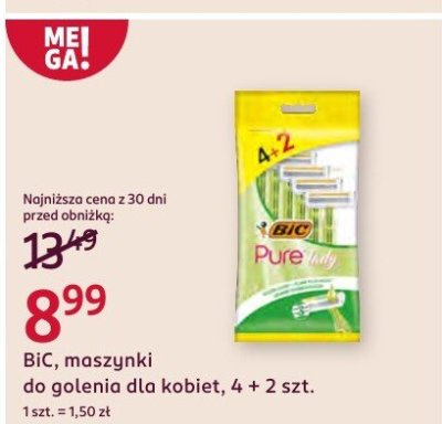 Maszynki BIC, do golenia dla kobiet, 4 + 2 szt. promocja w Rossmann