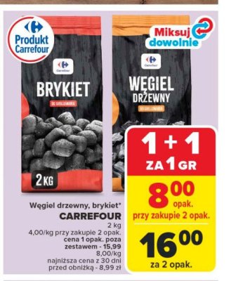 Wegiel drzewny Carrefour promocja
