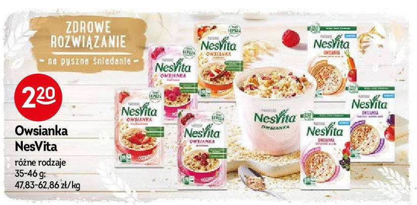 Płatki owsiane z mlekiem i truskawkami Nestle nesvita promocja